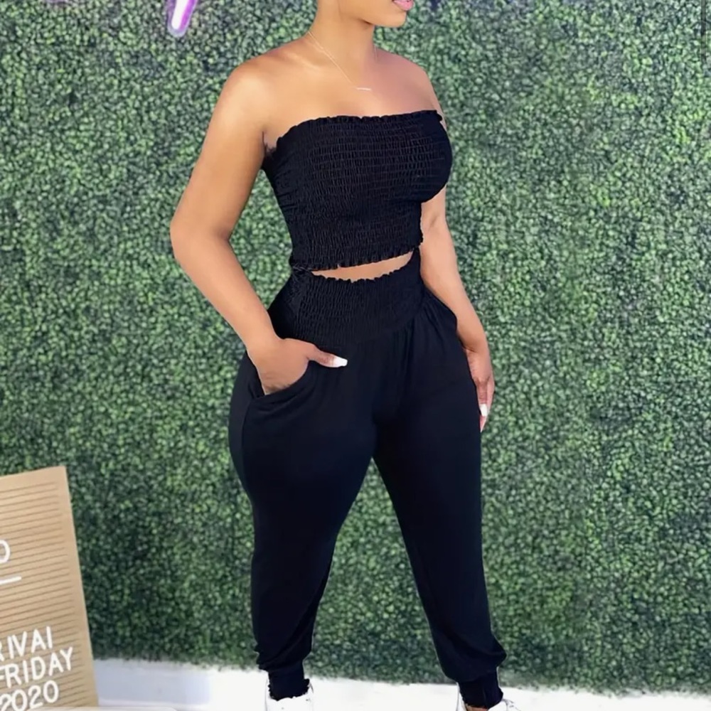 2 piece tube top set